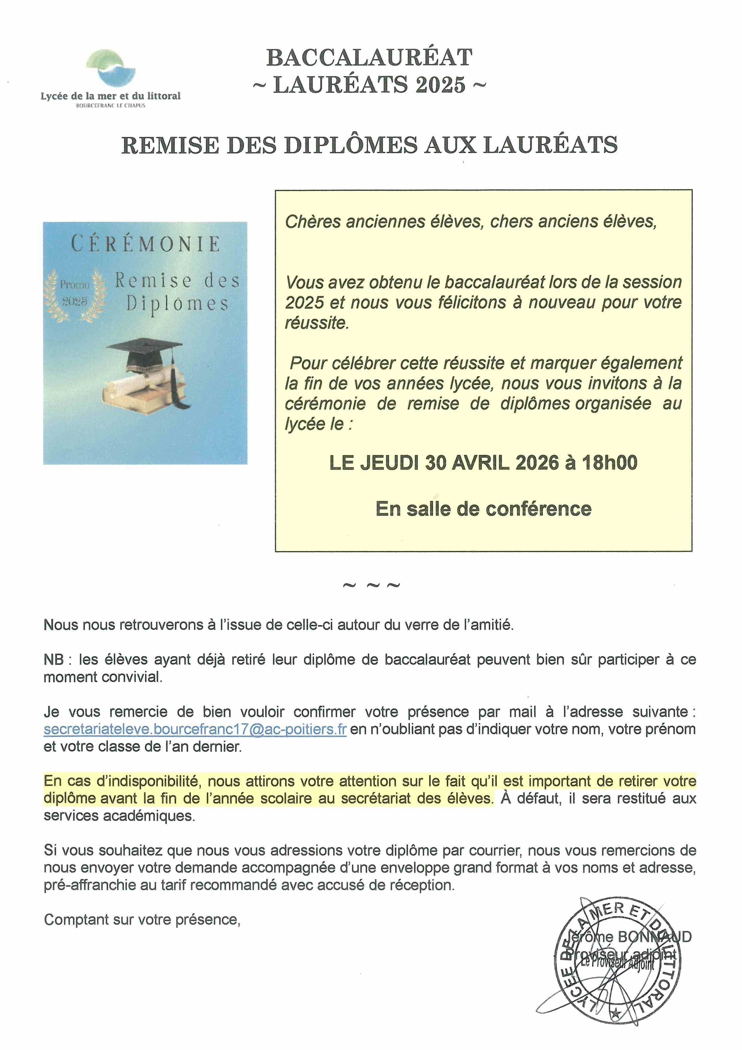 contact lycée de la mer et du littoral 17 Bourcefranc