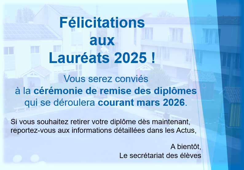 Remise des diplômes lycée de la mer et du littoral 17 Bourcefranc